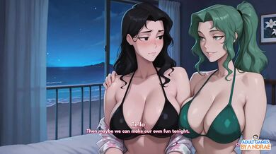 Bonfire Night blowout in cartoon milf threesome gangbang