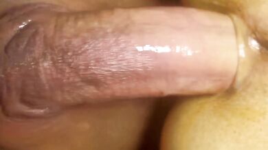 Sexy ass Anal Creampie flooded by thick cum