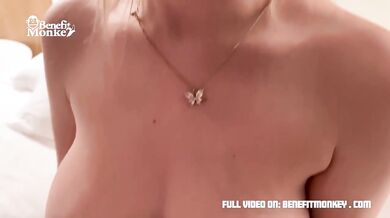 Blonde Bombshell destroyed in hotel creampie with her gaping wet cunt