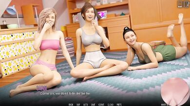Spinning the bottle with her big ass sluts and horny teens in a porno game