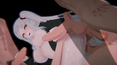 Angela Big Ass Creampie DP AI POV 3D Hentai Sandwich