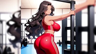 Step-Mom Carmela’s Steamy Gym Creampie Squirts