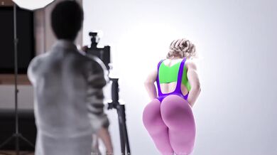 Photoshoot turns stepmom Eve gushing happy squirt orgasm