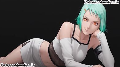 Naruto hentai blow job ruined by Fuu's big tits cumshot