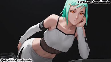 Naruto hentai blow job ruined by Fuu's big tits cumshot