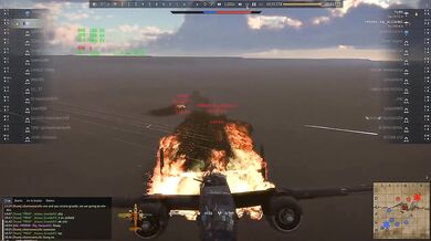B-25 bomber destroys enemy team hard fight RB 7 0