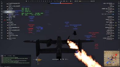 B-25 bomber destroys enemy team hard fight RB 7 0