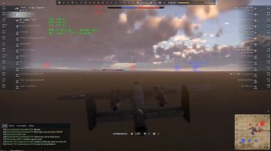 B-25 bomber destroys enemy team hard fight RB 7 0