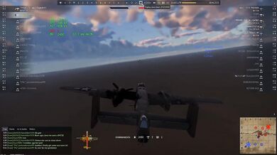 B-25 bomber destroys enemy team hard fight RB 7 0