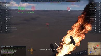 B-25 bomber destroys enemy team hard fight RB 7 0