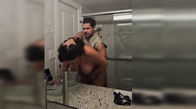 His friend destroyed me in his bathroom