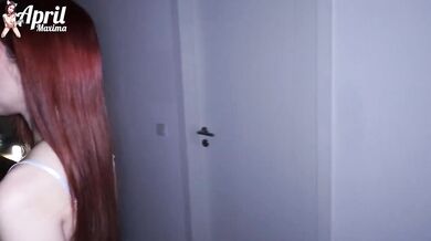 Petite April Takes a HUGE Cock Raw Deep in Her Tight Stocking Anal