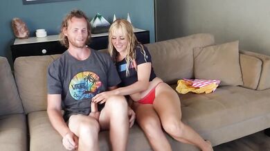 Cum drenched cupcake devoured by greedy blonde after mouthwatering facial shoot