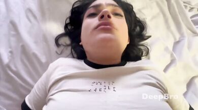 Big cock wrecking her tight pussy until I blow my load deep inside