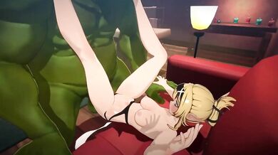 Married elf gets her womb breathed through by orc's monster cock in wild creampie fuck