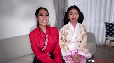 I Got A Happy Ending From Two Asian Masseuses And Then Fucked Them Both Destroyed Gushing Choked