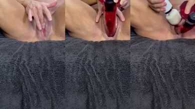 Intense Finger Rubbing And Clit Rubbing Orgasm With Huge Dildo And Vibrator Play For Verified Amateurs