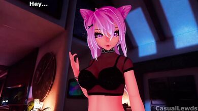 VRCHAT Catgirl Breakup Comfort Gushing Amateur Hentai