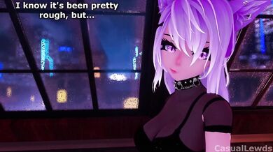 VRCHAT Catgirl Breakup Comfort Gushing Amateur Hentai