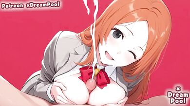 Orihime Inoue destroyed gushing choked blowjob big tits bleach hentai