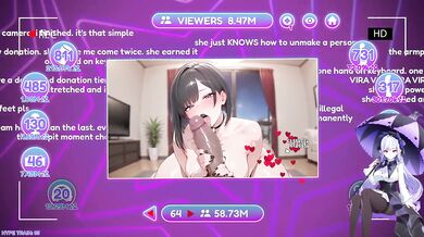 VTuber Viras Titty Fucks BBC and Gets Covered in Cum - Clicker Complex