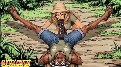 Jungle Heat Blonde Wife Blowjob BBC Cuckold Cartoon