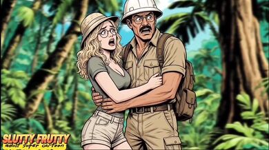 Jungle Heat Blonde Wife Blowjob BBC Cuckold Cartoon