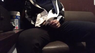 Cute Japanese Amateur Girl Masturbates Clit At Karaoke Because Room Has Someone