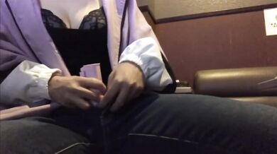 Serious Amateur Japanese Female Masturbates In Karaoke Box