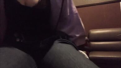 Serious Amateur Japanese Female Masturbates In Karaoke Box