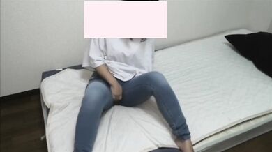 Wet Denim Masturbation Mess Destroys Favorite Jeans During Solo Amateur Session