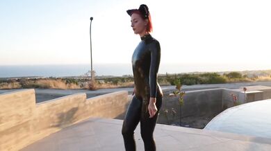 Transformed Into a Cat Suit Destroyed Gushing Choked Latex Silicone Try On HD Porn Solo Female Verified Amateurs