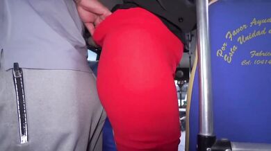 Risky Bus Ride Student Seduces Curvy MILF Teacher Public Raw Sex