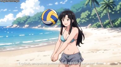 Swingers Foursome Destroyed at Public Beach Hotel Hentai