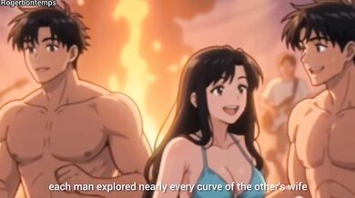 Swingers Foursome Destroyed at Public Beach Hotel Hentai