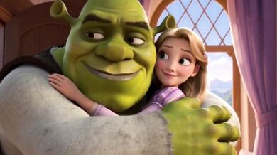 Shrek Cock Destroyed Rapunzel Deepthroat Cartoon Cumshot
