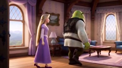 Shrek Cock Destroyed Rapunzel Deepthroat Cartoon Cumshot