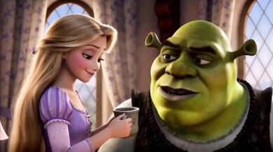 Shrek Cock Destroyed Rapunzel Deepthroat Cartoon Cumshot