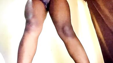 Black Amateur Ebony Female Orgasm Destroyed Gushing Choked By Cucumber In Pussy