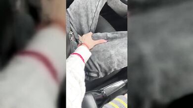 Real Masked Couple Destroyed in Car Back Seat Teasing Amateur Compilation