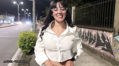 Daddy Fucks Me Like Old Days Gushing Swallow Cum Brunette Latina Amateur Big Tits