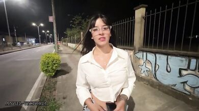 Daddy Fucks Me Like Old Days Gushing Swallow Cum Brunette Latina Amateur Big Tits