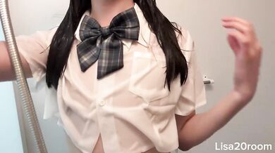 Japanese College Uniform Amateur Solo Female Orgasm Destroyed Gushing Voice Choked