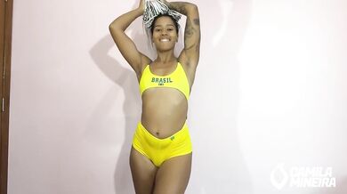 Brazilian Babe in Lingerie Shows Off Her Huge Ass While Shaking and Dancing Solo