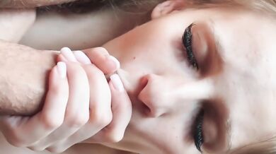 Cute Blonde Babe With Big Tits Destroyed By First Blowjob Gushing Choked