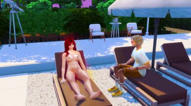 Red Head Stepmom Milf Destroyed Choked And Gushing In The Pool With Big Cock
