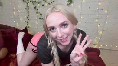 Bratty Blonde Babysitter Cheating For Money With Cum Countdown On Face