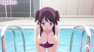 Zom100 Kumiko Big Tits Swimsuit Blowjob Hentai By Egg2Art
