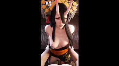 Madam M Oni Cowgirl Deep Dick Destroyed Gushing Tits Final Fantasy POV