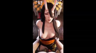 Madam M Oni Cowgirl Deep Dick Destroyed Gushing Tits Final Fantasy POV